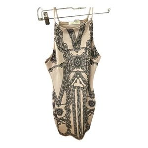 Form-fitting OliveTree dress.